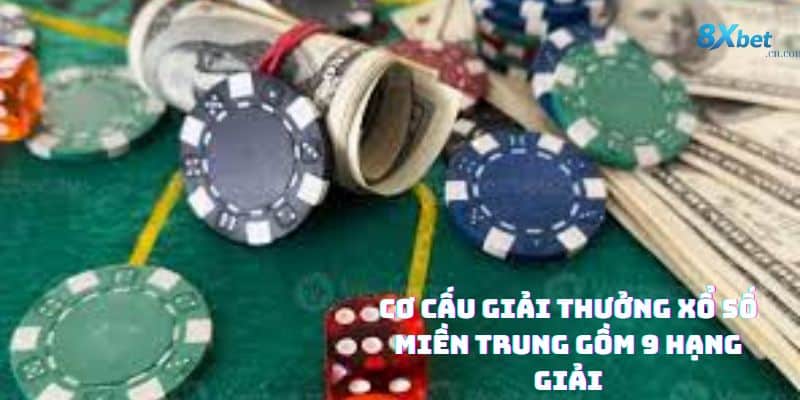 Cơ cấu giải thưởng xổ số miền Trung chi tiết tại 8xbet