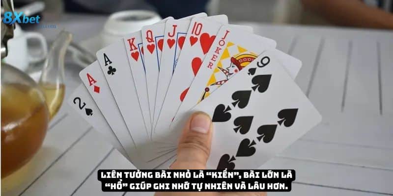 Phương pháp liên tưởng hình ảnh giúp ghi nhớ bài Tiến Lên hiệu quả hơn.